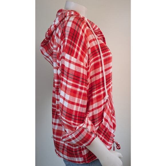 NEW Ohio State Buckeyes Concepts Sport Lightweight Flannel Plaid Hoodie Small - Picture 7 of 11